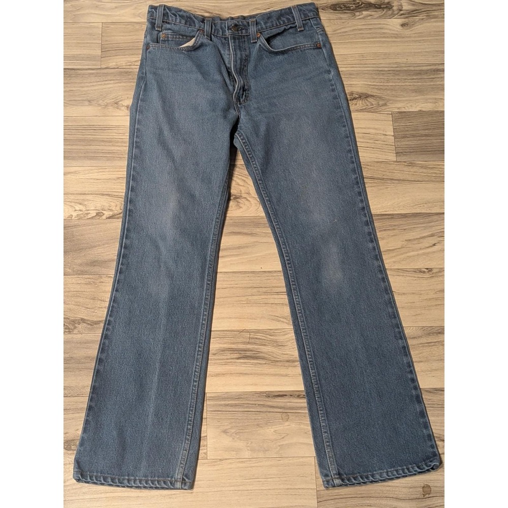 Vintage Levi's Men's 516 Orange Tab USA Made Saddleman Bootcut Jeans Fit 32x30